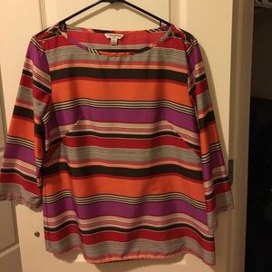 Banana Republic striped top (red/brown)